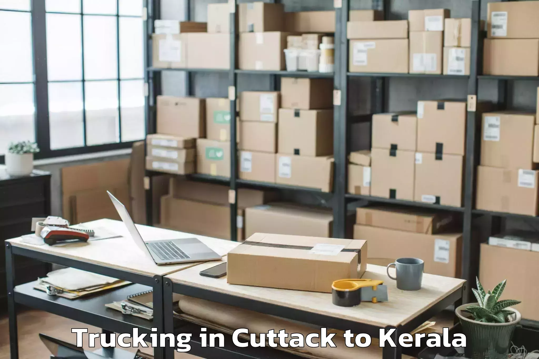 Top Cuttack to Adur Kla Trucking Available